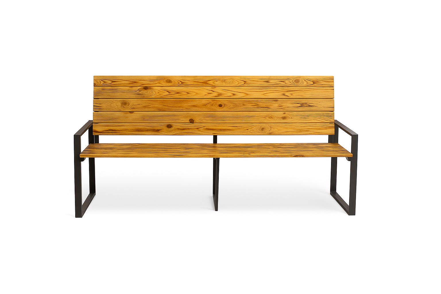 Лавка садова та паркова зі спинкою, світла KOMODO